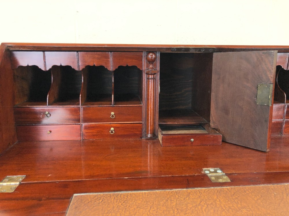 Georgian Mahogany Fall Front Bureau View VIII