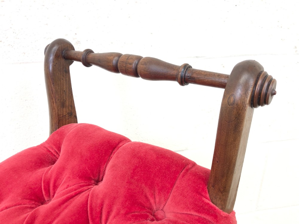 Victorian Upholstered Piano Stool View VII