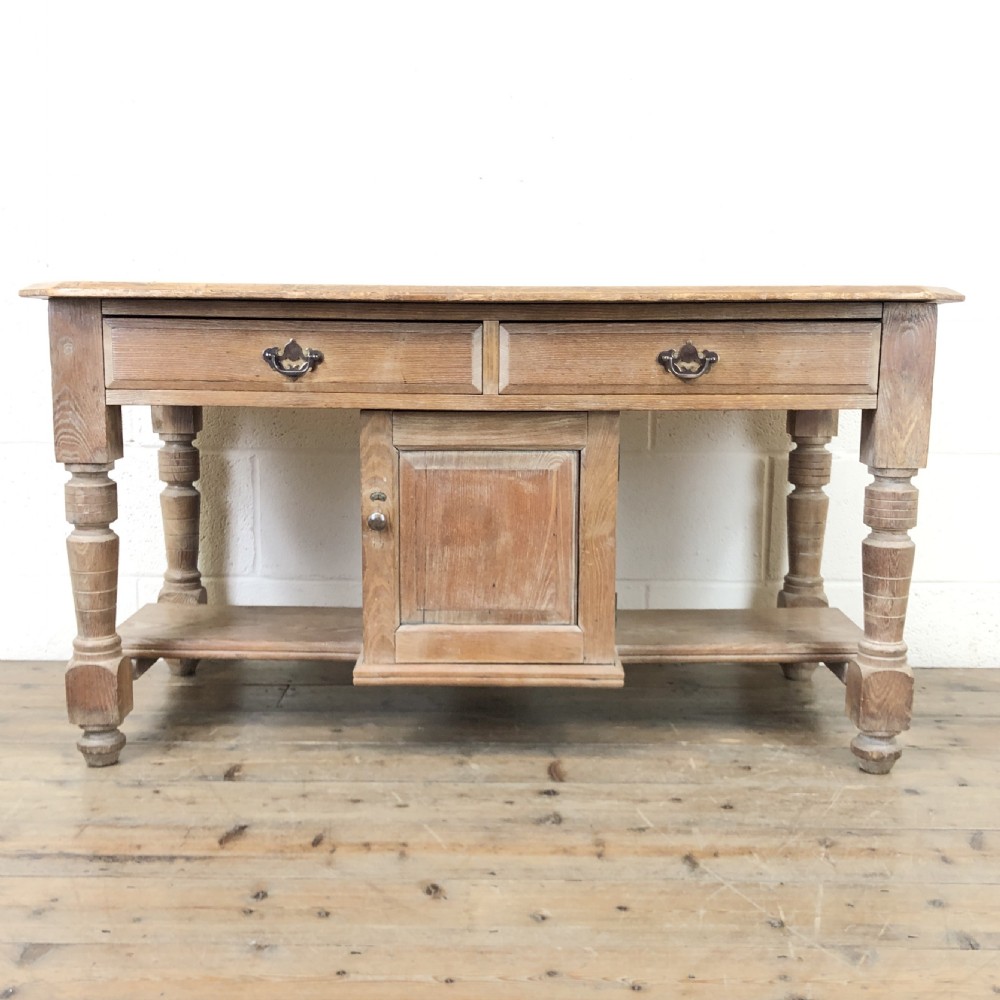 Antique Pine and Oak Washstand with Cupboard 