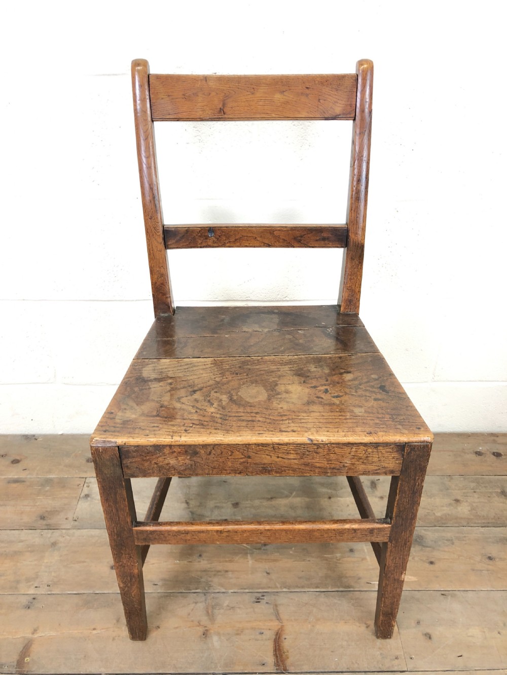 Two Similar 19th Century Oak Bar Back Farmhouse Chairs View IV
