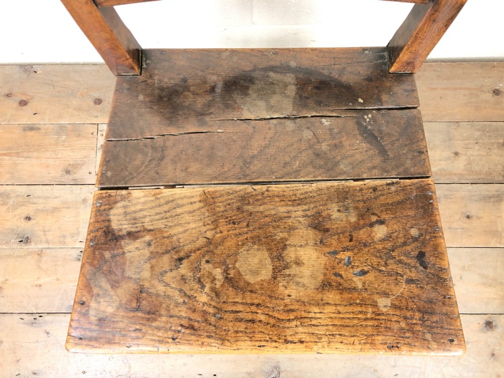 Two Similar 19th Century Oak Bar Back Farmhouse Chairs View V