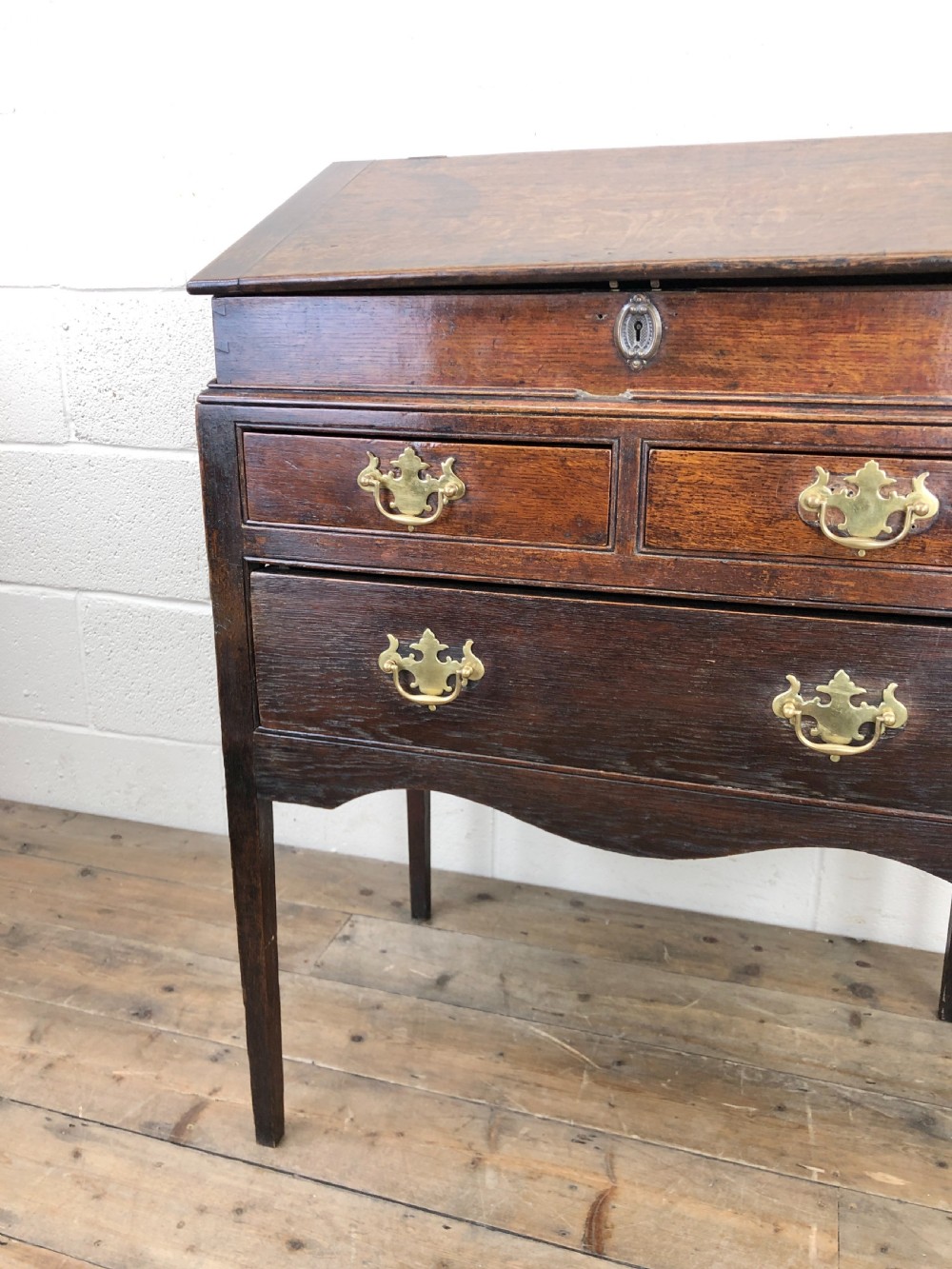 Antique Oak Clerk’s Desk View V