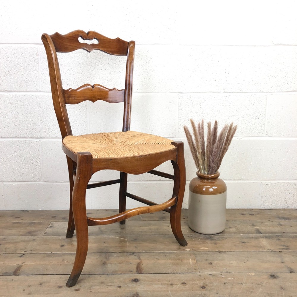 Antique Set of Four French Kitchen Chairs View III