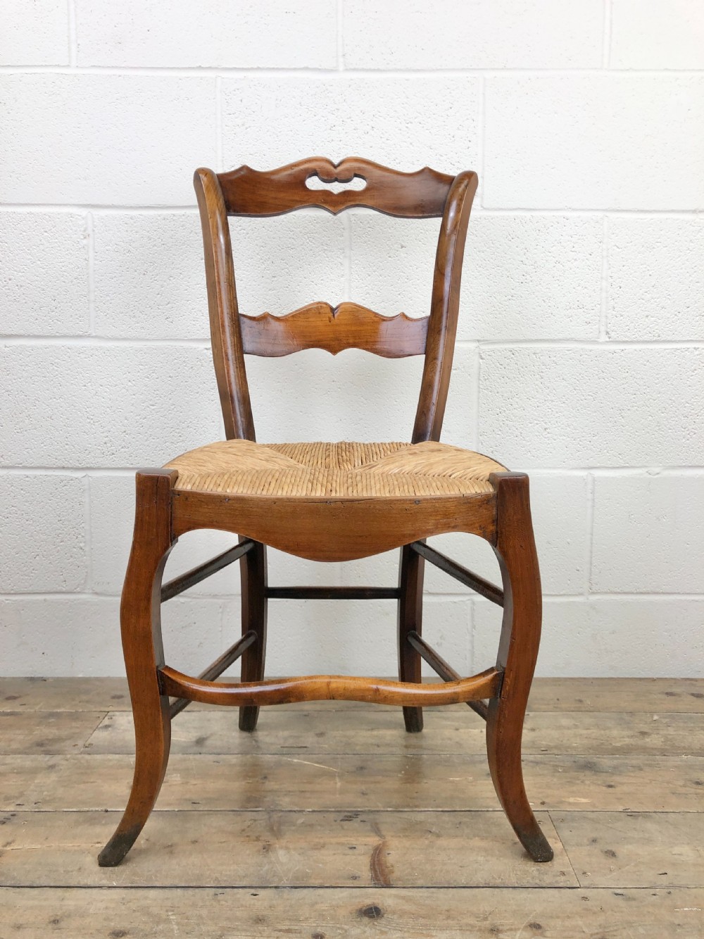 Antique Set of Four French Kitchen Chairs View IV