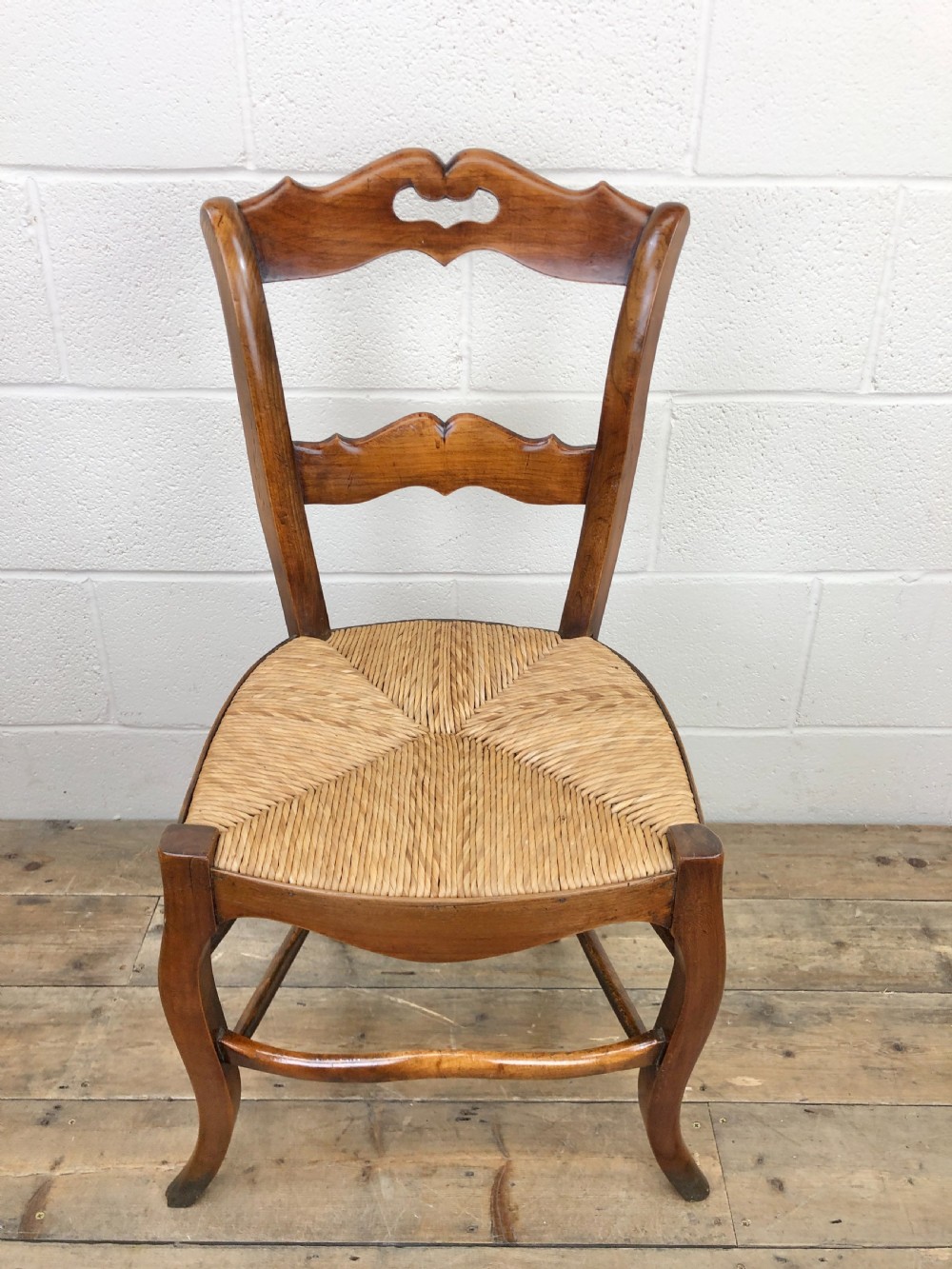 Antique Set of Four French Kitchen Chairs View V
