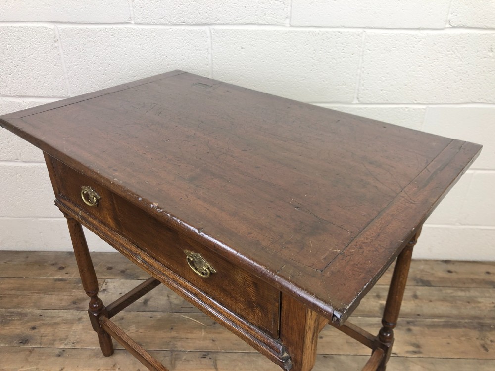 Early 20th Century Oak Side table View IX