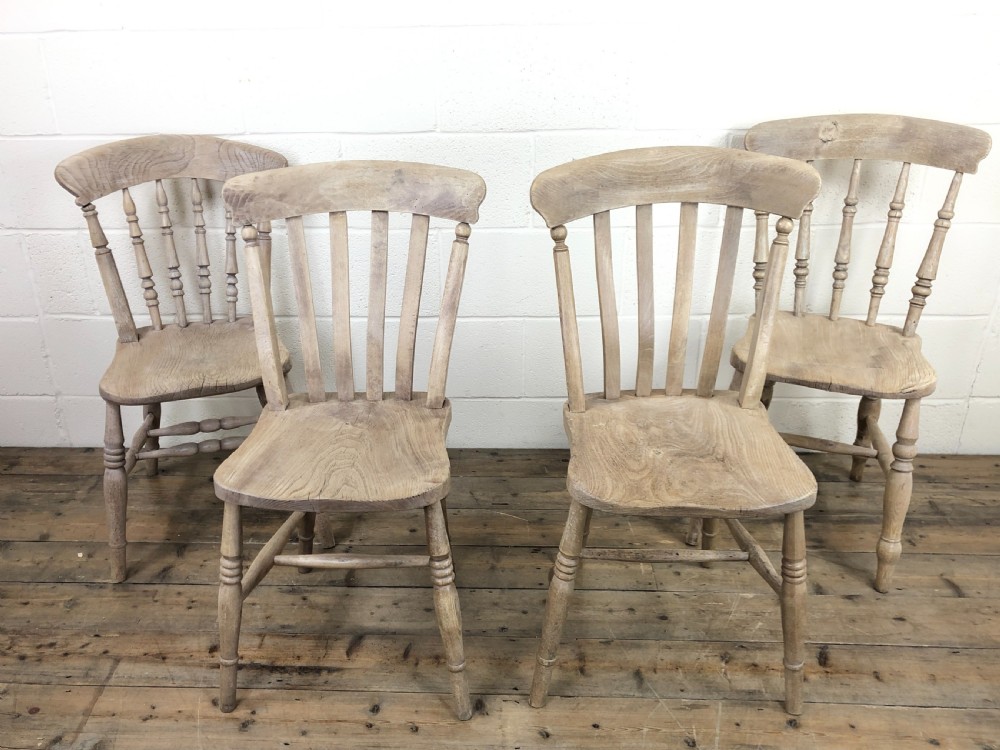 Set of Four Antique Mix and Match Farmhouse Chairs View II