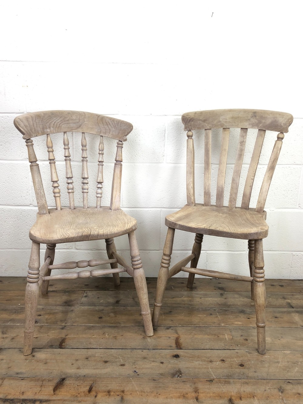 Set of Four Antique Mix and Match Farmhouse Chairs View III