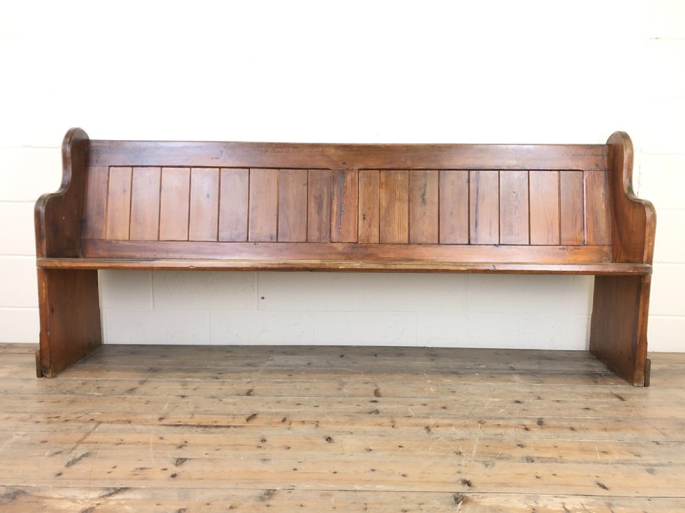 Antique Pitch Pine Chapel Pew