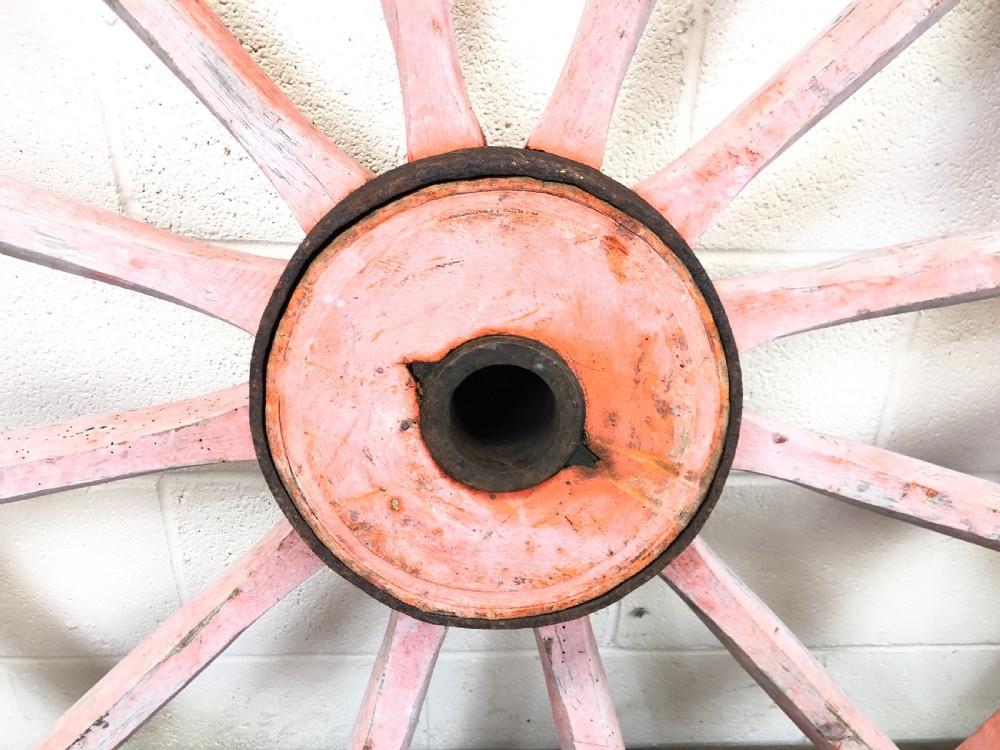 Two Large Antique Cartwheels View III