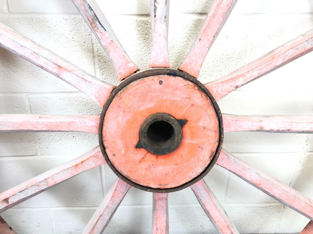 Two Large Antique Cartwheels View IV
