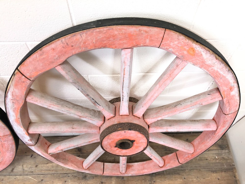Two Large Antique Cartwheels View V