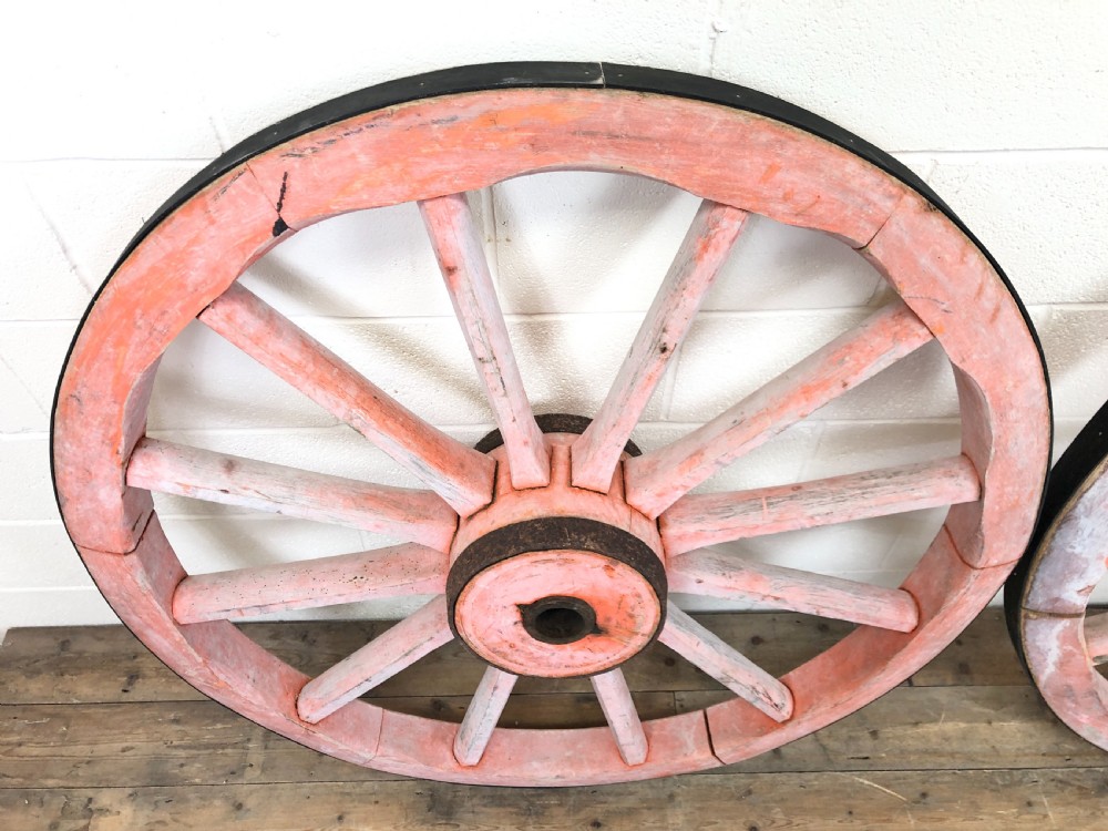 Two Large Antique Cartwheels View VI