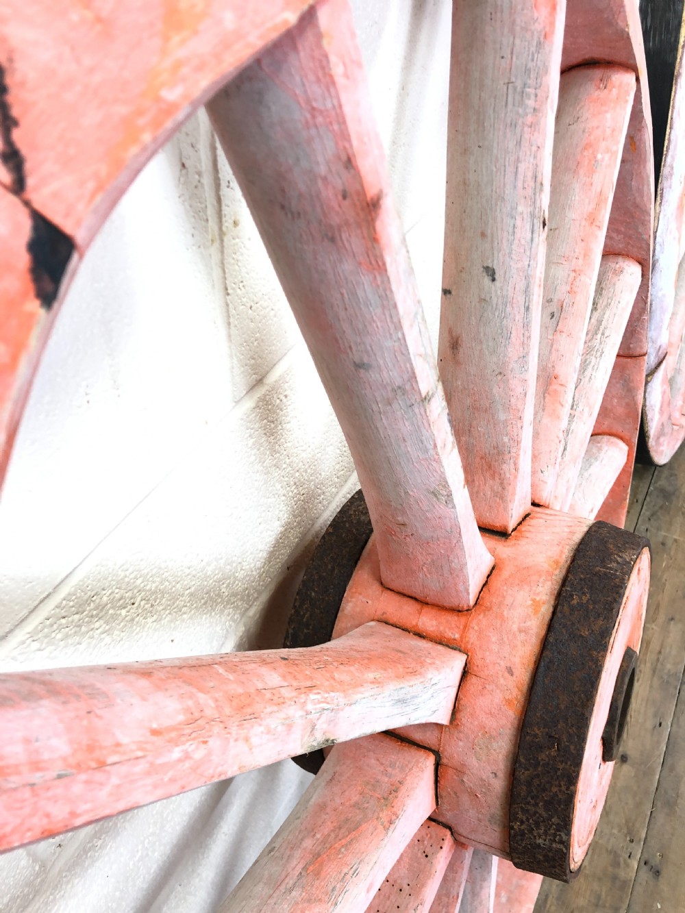 Two Large Antique Cartwheels View VII