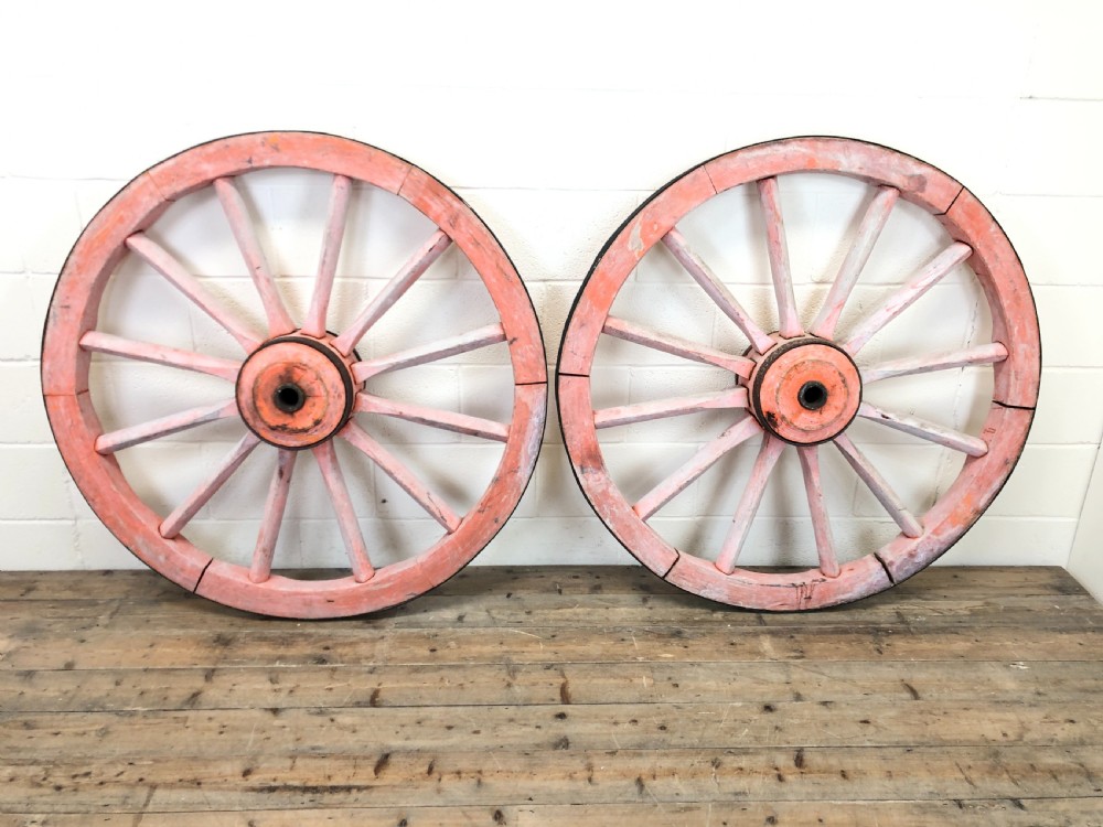 Two Large Antique Cartwheels View X