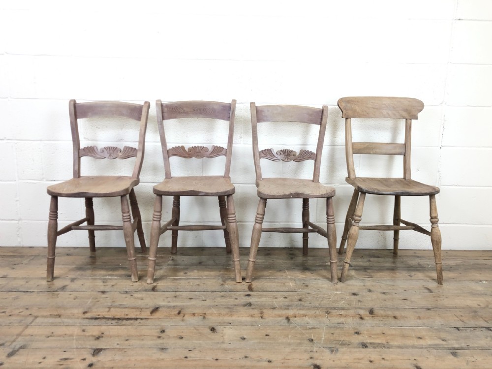Antique Mix and Match Set of Farmhouse Chairs