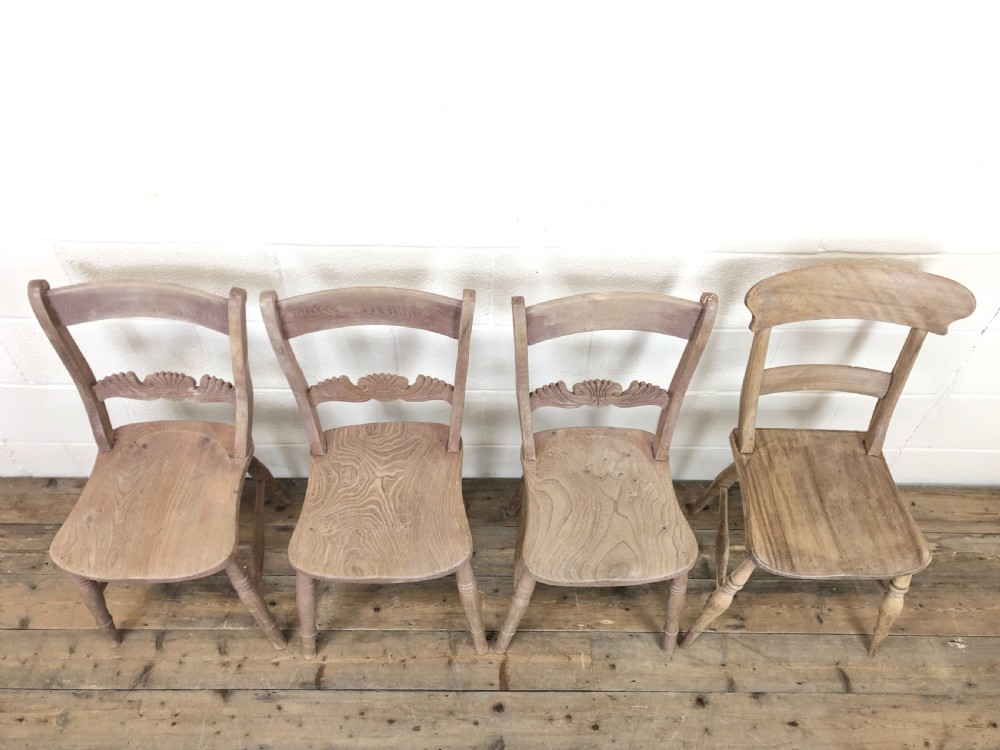 Antique Mix and Match Set of Farmhouse Chairs View III