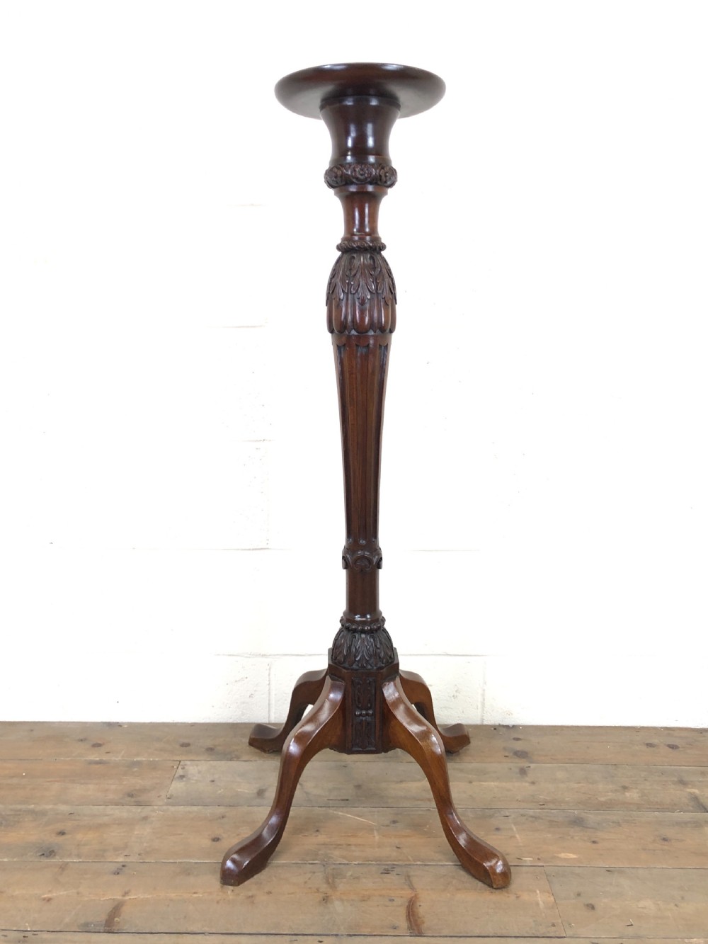 Antique Mahogany Plant Stand