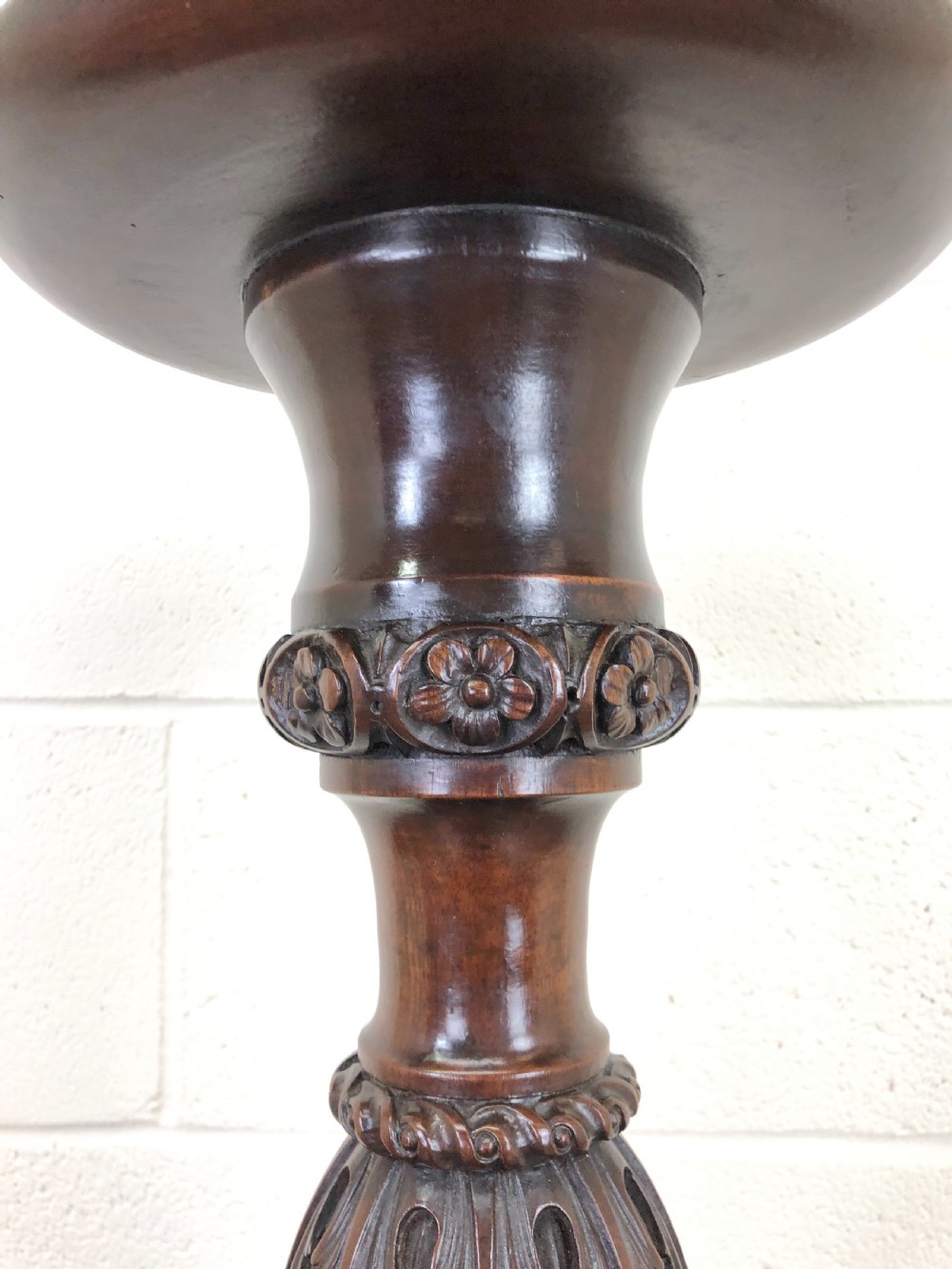 Antique Mahogany Plant Stand View III