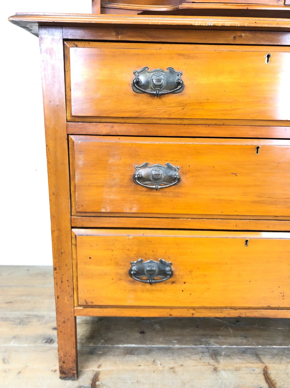 Antique Satin Walnut Dressing Table Chest View VIII
