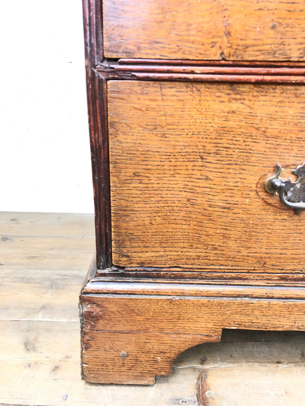 Antique Country Oak Chest of Drawers  View V