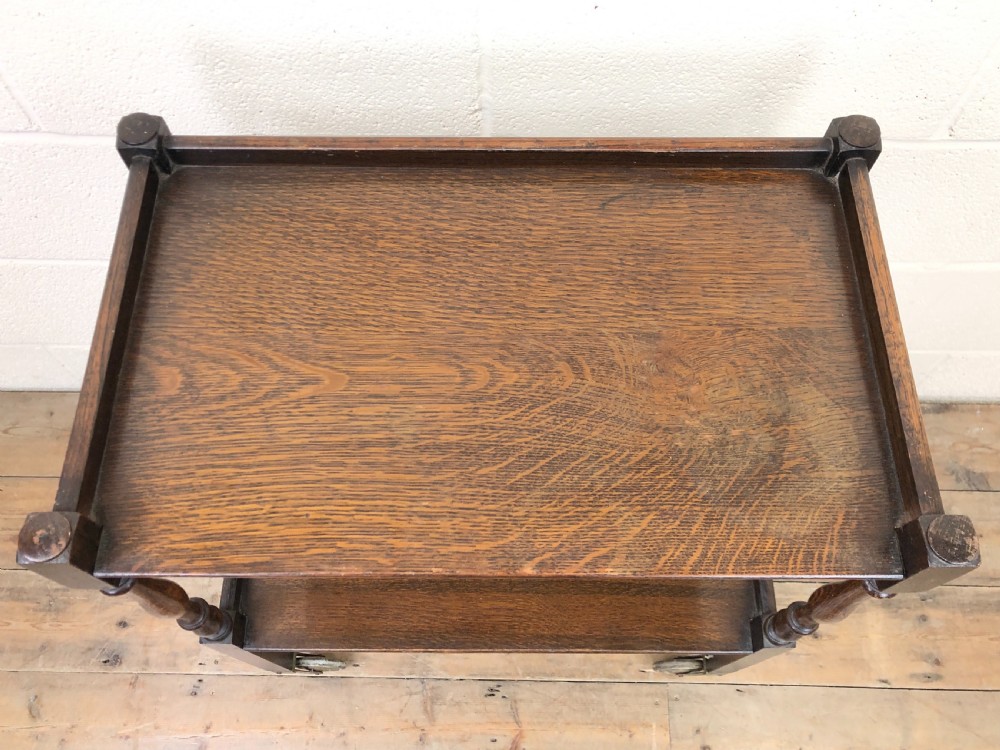 Early 20th Century Two Tier Drinks Trolley View II