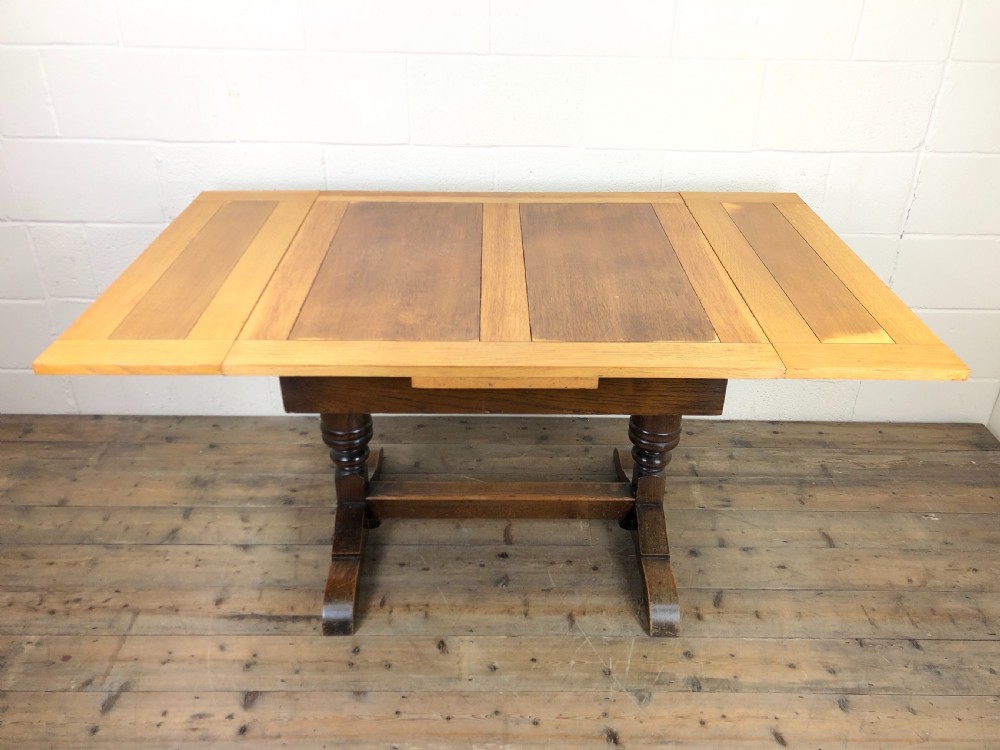 Oak Draw Leaf Pub Style Dining Table  View III