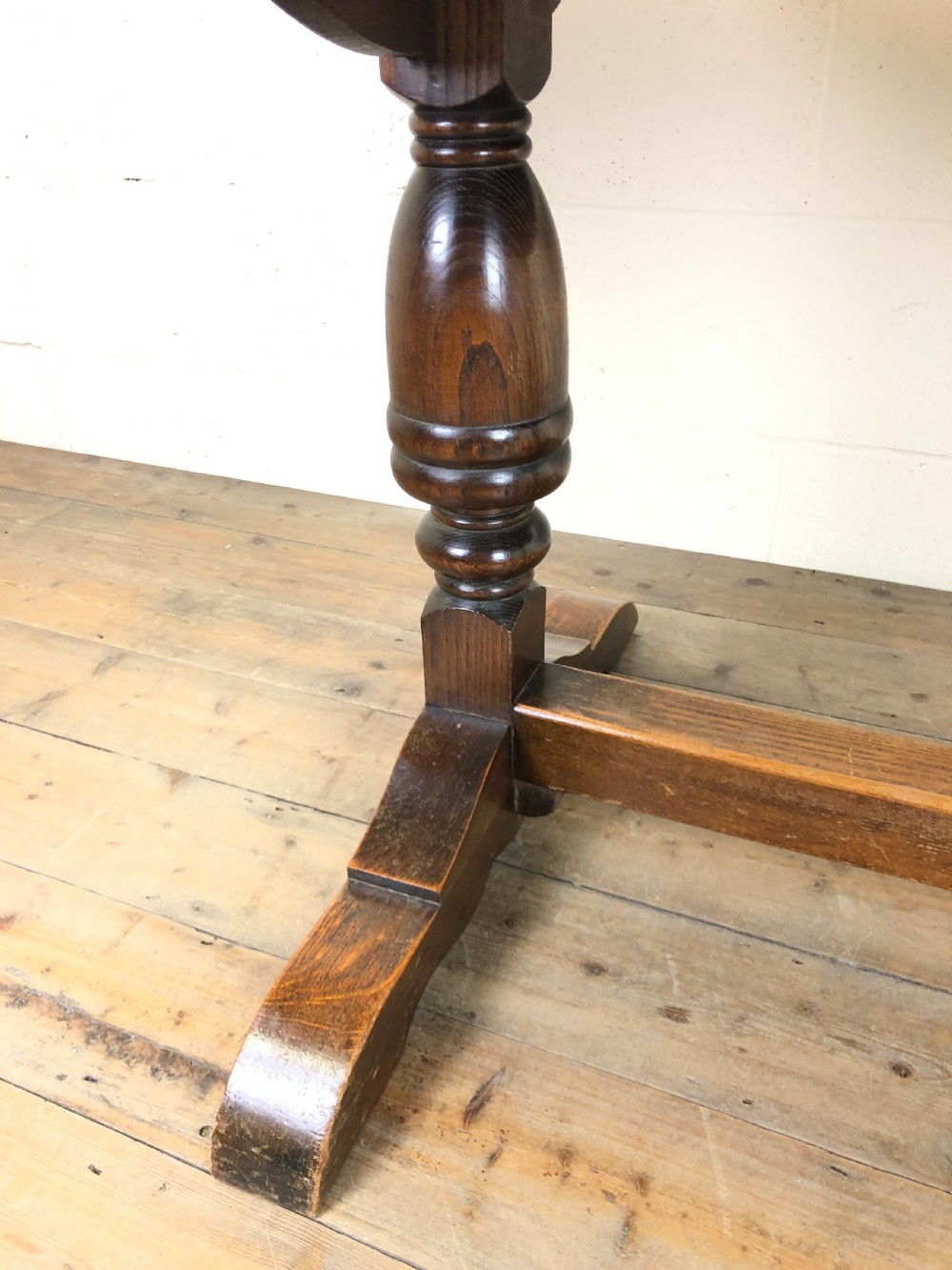 Oak Draw Leaf Pub Style Dining Table  View V