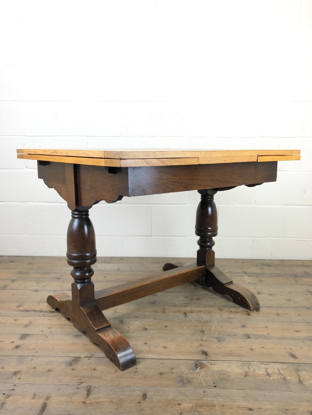 Oak Draw Leaf Pub Style Dining Table  View VII