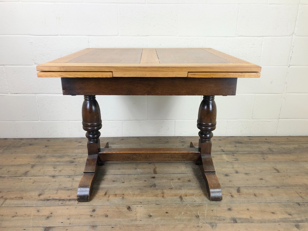 Oak Draw Leaf Pub Style Dining Table  View VIII