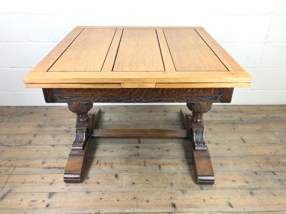 Oak Draw Leaf Dining Table  View II