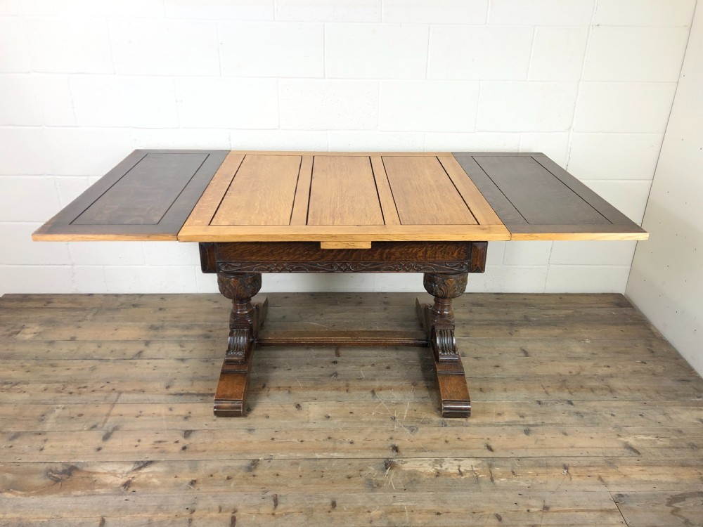 Oak Draw Leaf Dining Table  View III