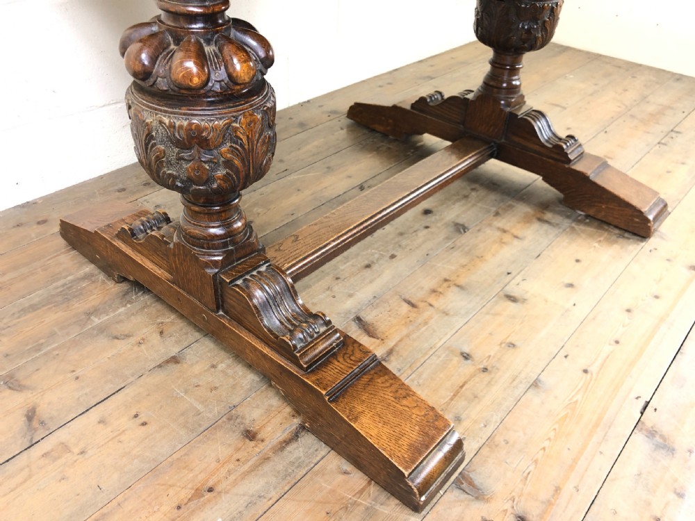 Oak Draw Leaf Dining Table  View VI