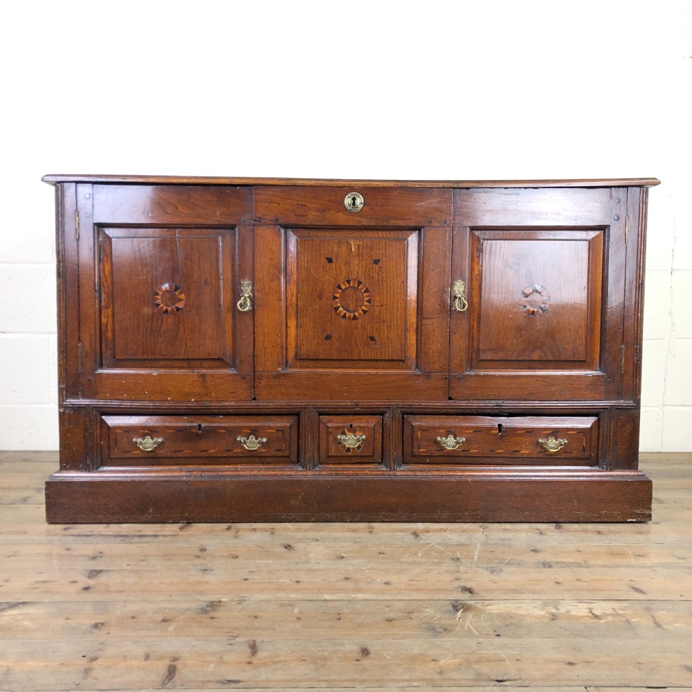 18th Century Oak Coffer Cupboard