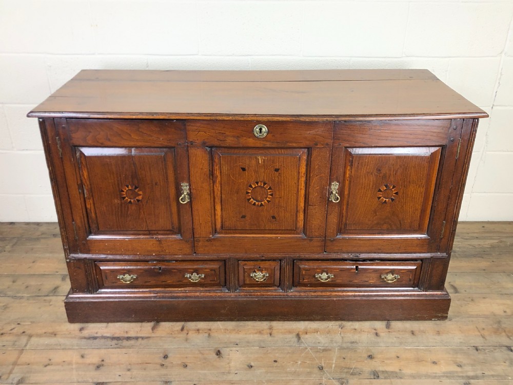 18th Century Oak Coffer Cupboard View II
