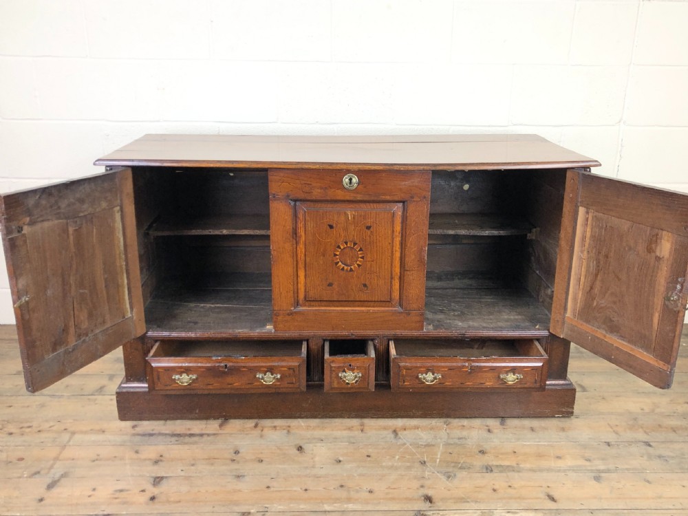 18th Century Oak Coffer Cupboard View III