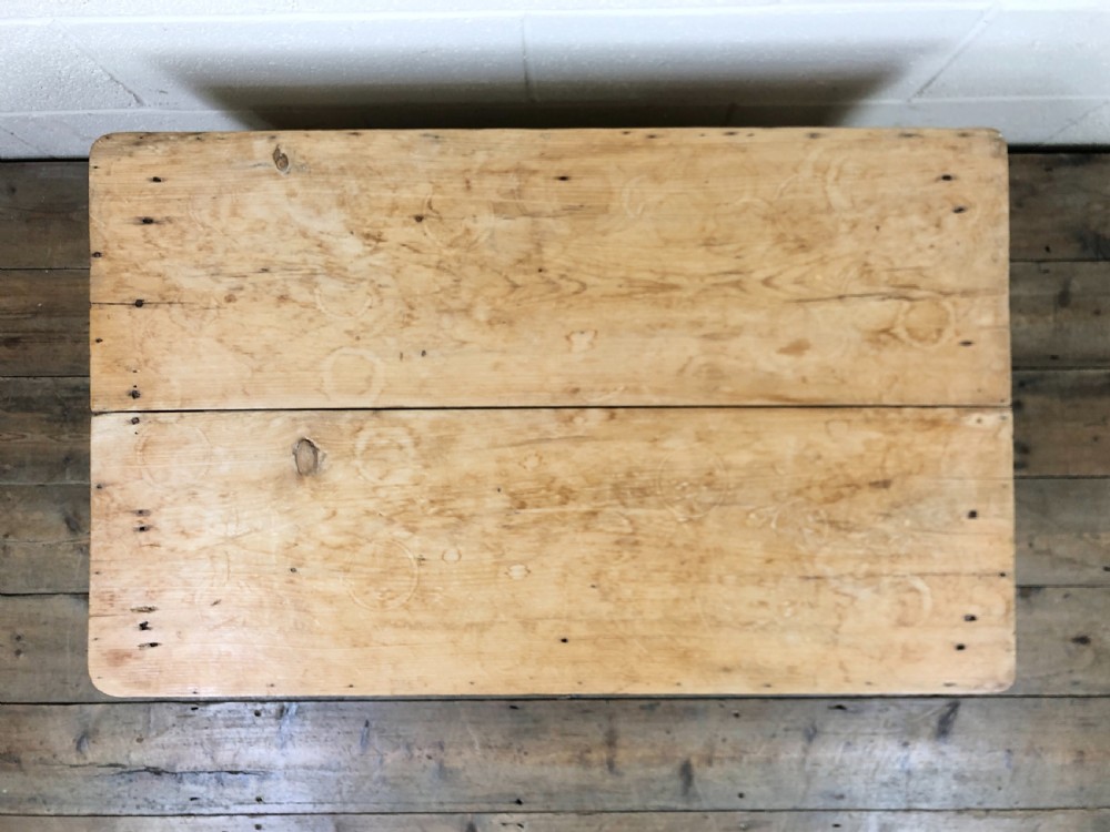 Rustic Coffee Table with Drawer View III
