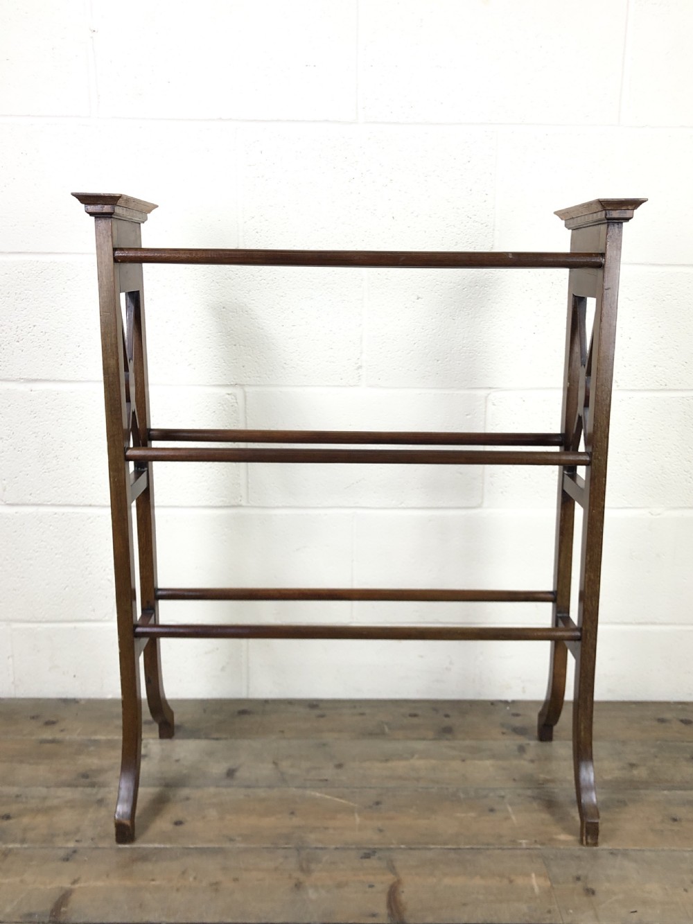 Antique Mahogany and Satinwood Towel Rail View II
