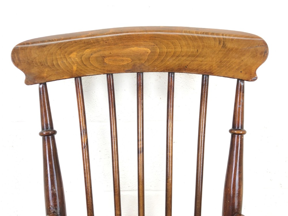 Early 20th Century Beech and Elm Elbow Chair View III