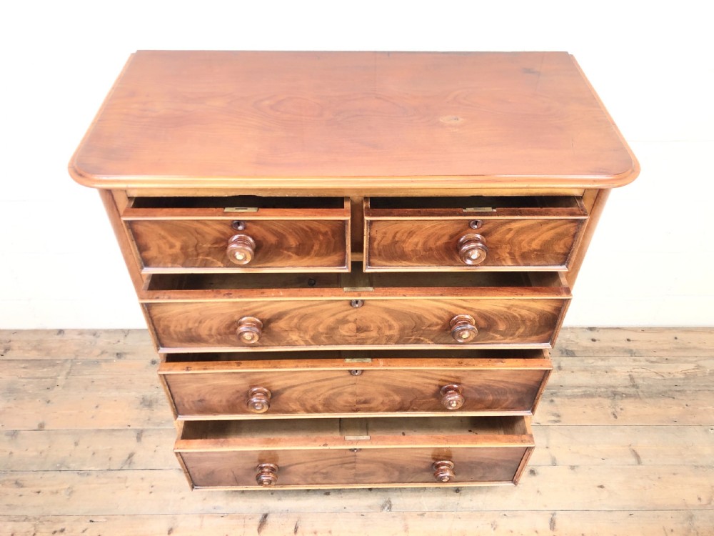 Victorian Mahogany Straight Fronted Chest View II