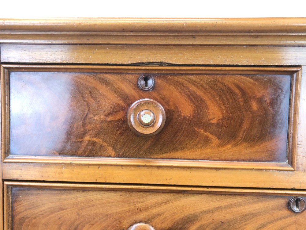 Victorian Mahogany Straight Fronted Chest View III