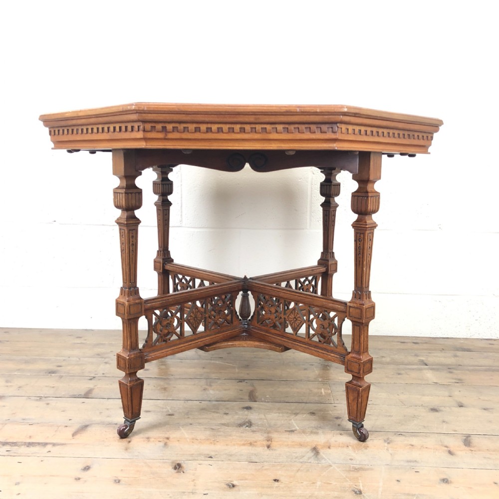 Antique Octagonal Mahogany Table