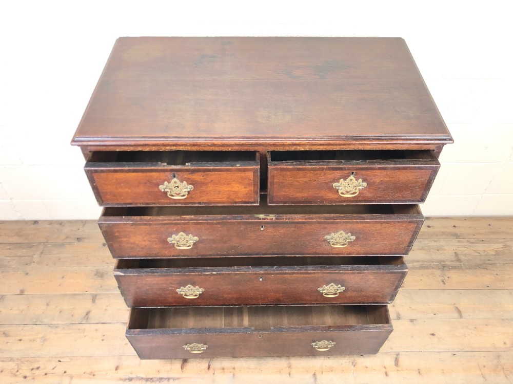 Antique Oak Country Made Chest of Drawers View II