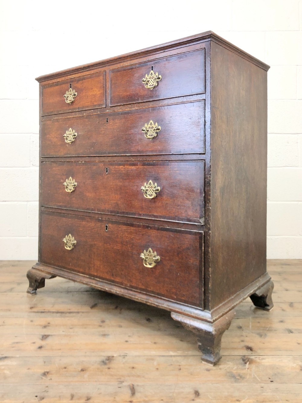 Antique Oak Country Made Chest of Drawers View V