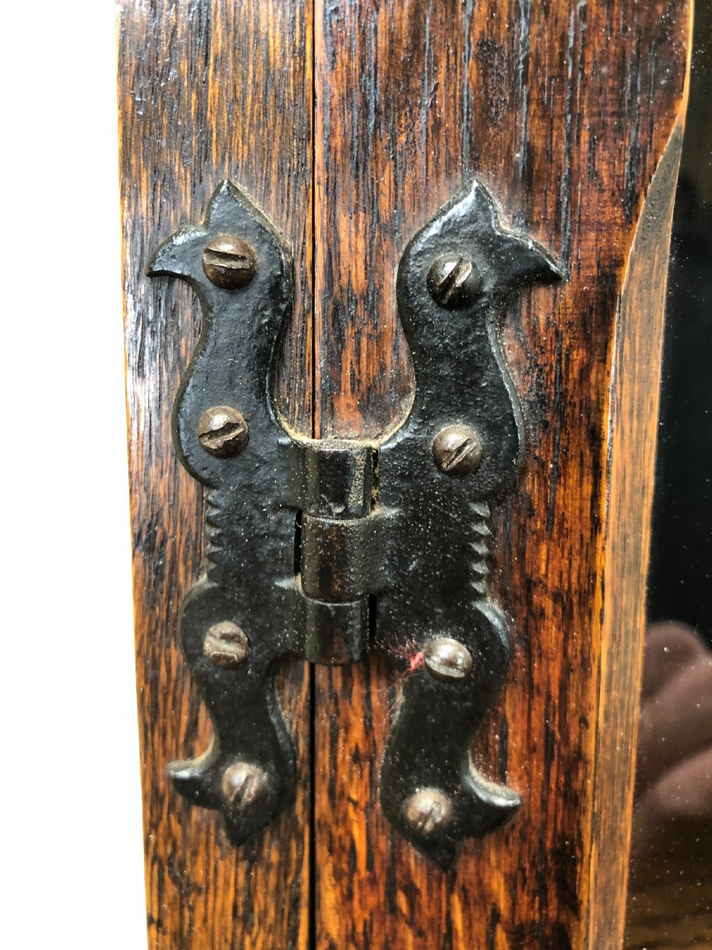 Antique Oak Glazed Bookcase View VI