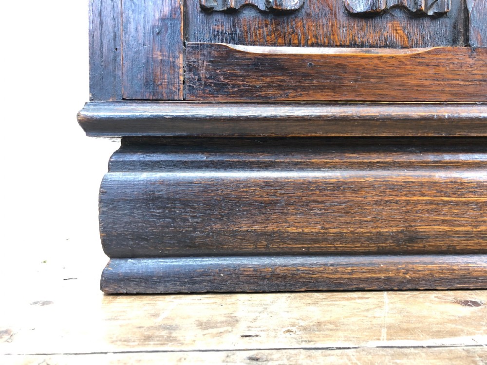 Antique Oak Glazed Bookcase View VIII