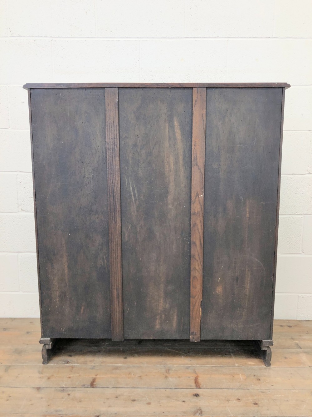 Antique Oak Glazed Bookcase View XI