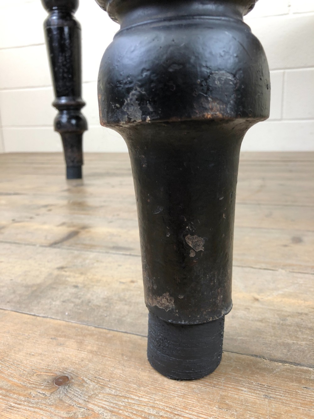 Antique Stained Pine Farmhouse Kitchen Table  View VIII