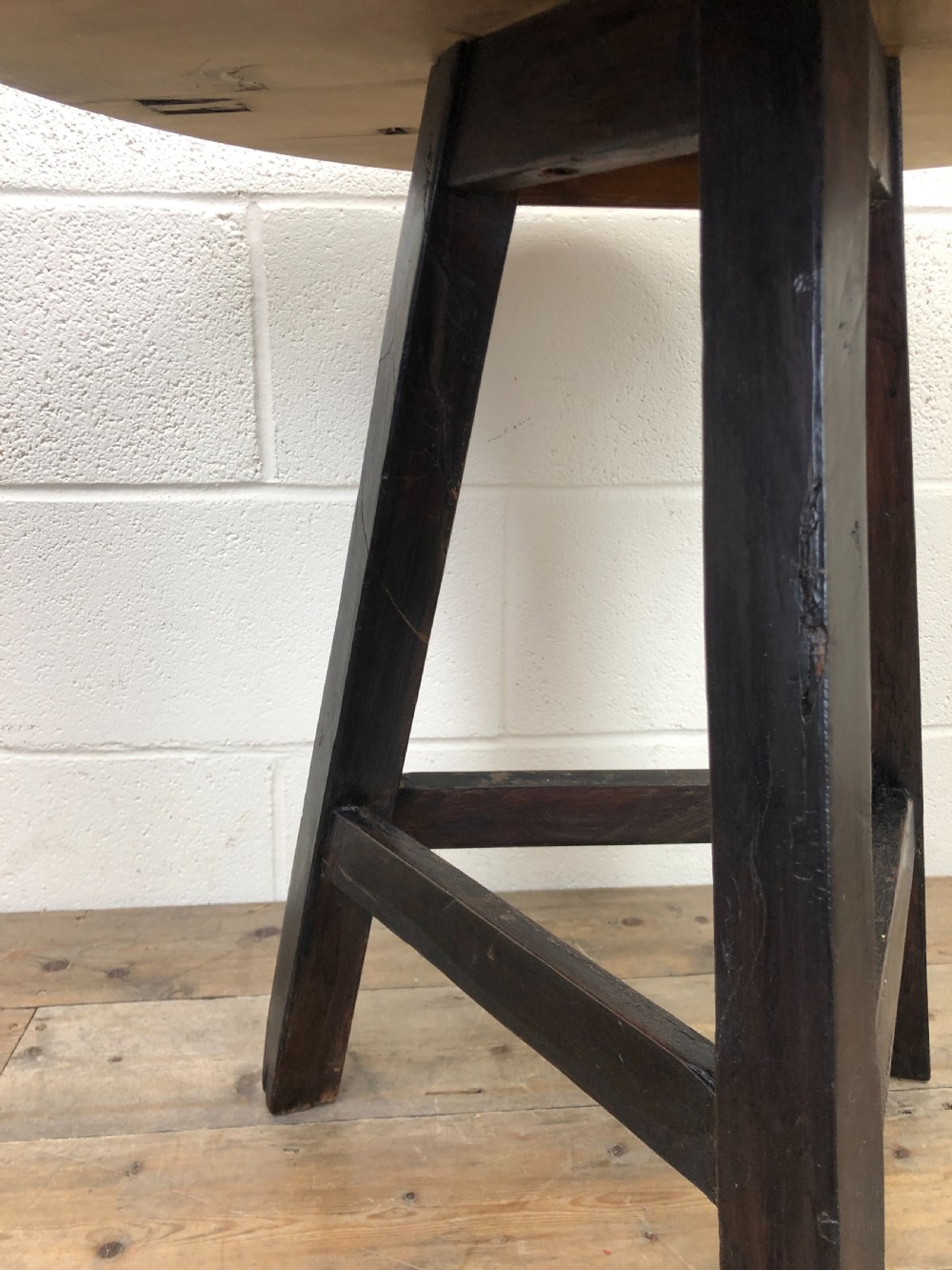 Antique Pine Cricket Table View VI