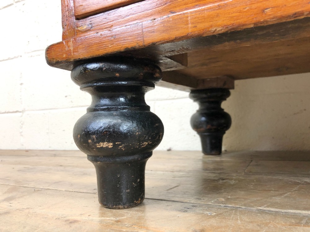 Antique Stained Pine Chest of Drawers View IV